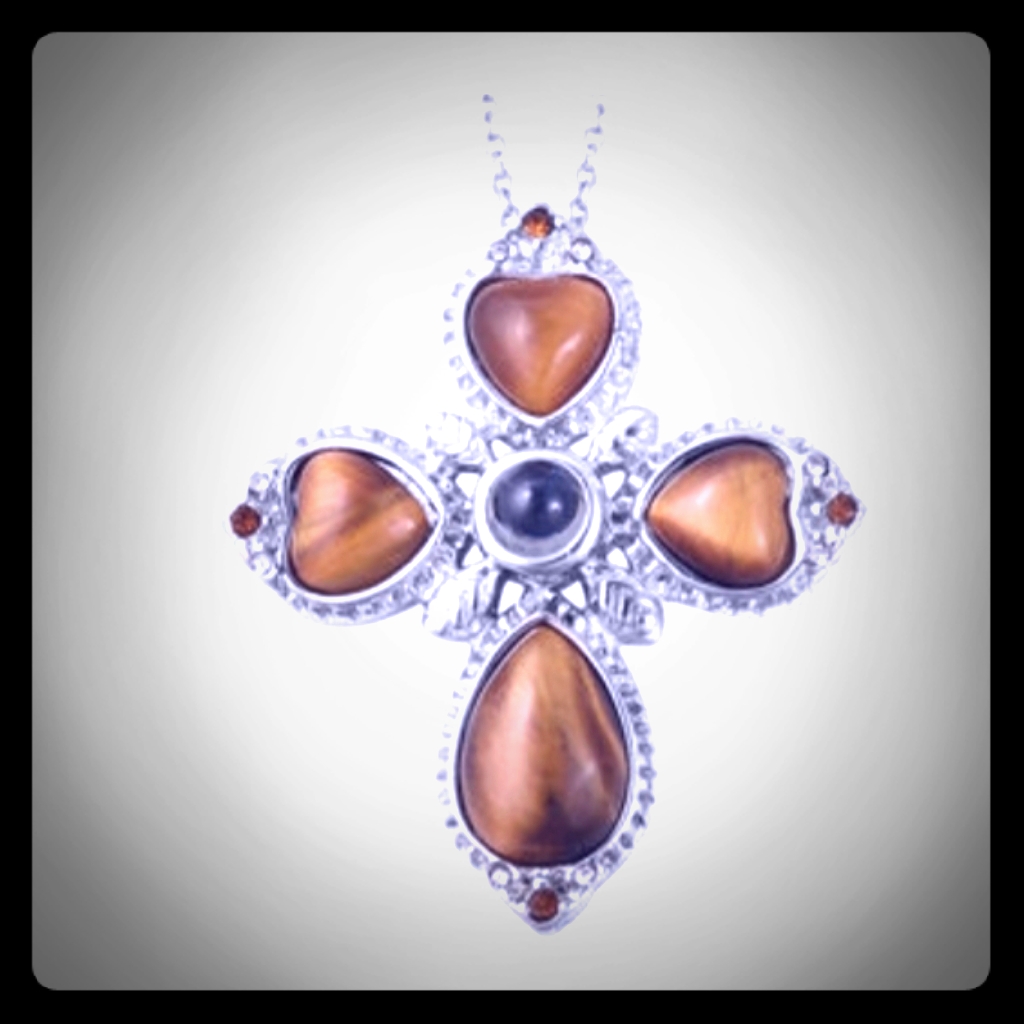 Tigers Eye Pendant And Chain